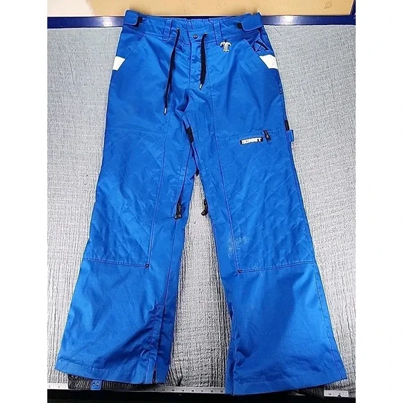 VTG Y2K TechNine Tech IX Snowboard Suit Jacket & Pants Men's Size XL Tall Blue
